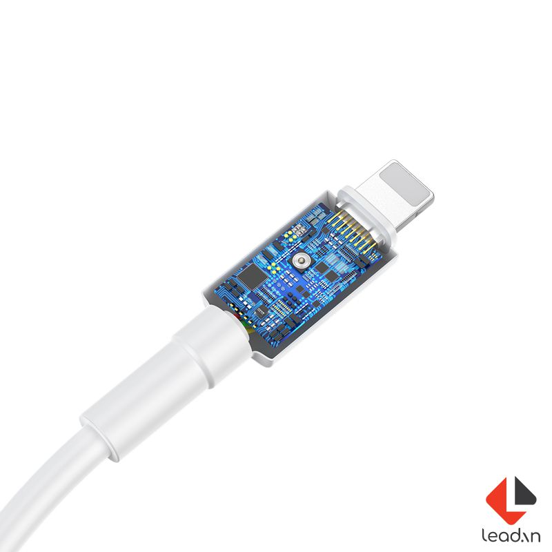 Cáp sạc nhanh Baseus Quick Charge Mini White Type-C to iPhone Cable 18W