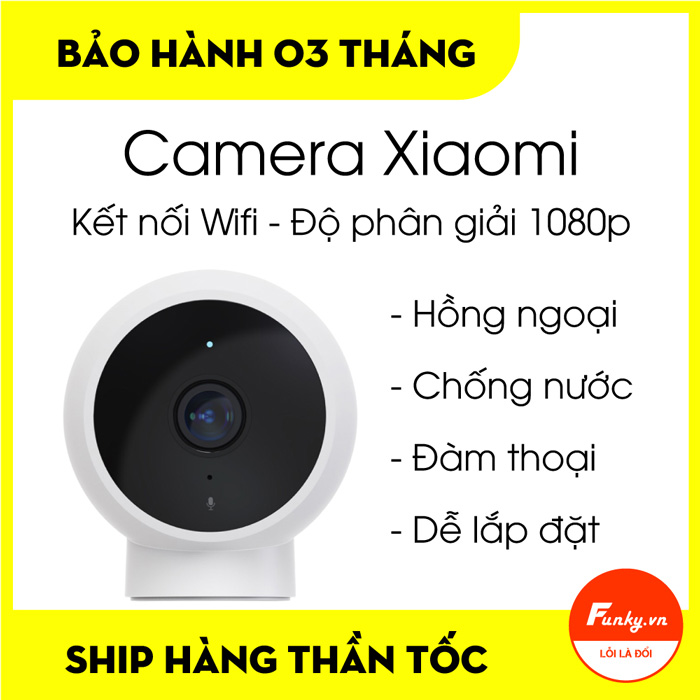 Camera Wifi Xiaomi 170 độ 1080p (Magnetic Mount MJSXJ02HL) - Hồng ngoại, chống nước, đàm thoại 2 chiều