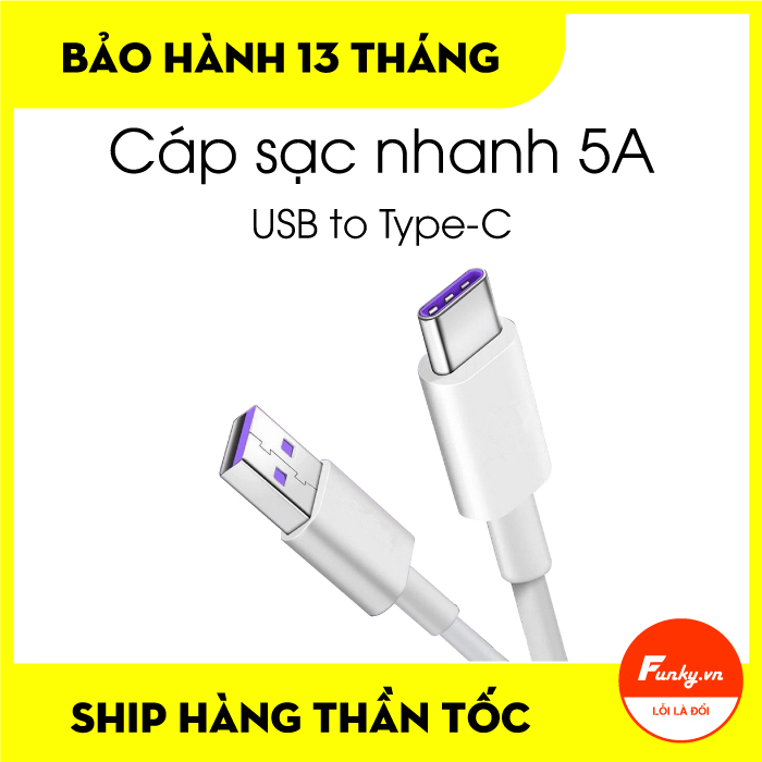 Cáp sạc nhanh 5A Type C Baseus Double-Ring Quick Charge